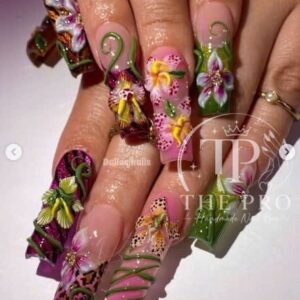 Pro Nails Exclusive: Azure Vision Y2K Grunge Press-On Set